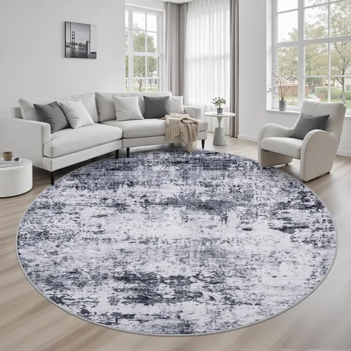 Miniatura 29 de Alfombra lavable de 2 x 3 pulgadas, alfombra de entrada: lavable, moderna, abstracta, suave, fina, antideslizante, resistente a las manchas