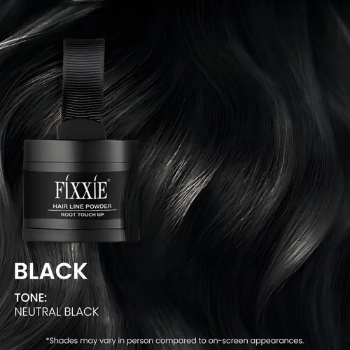 Miniatura 5 de Polvo de línea capilar para retoque de raíz negra, corrector de pérdida de cabello instantánea para cabello delgado, resistente al viento y al