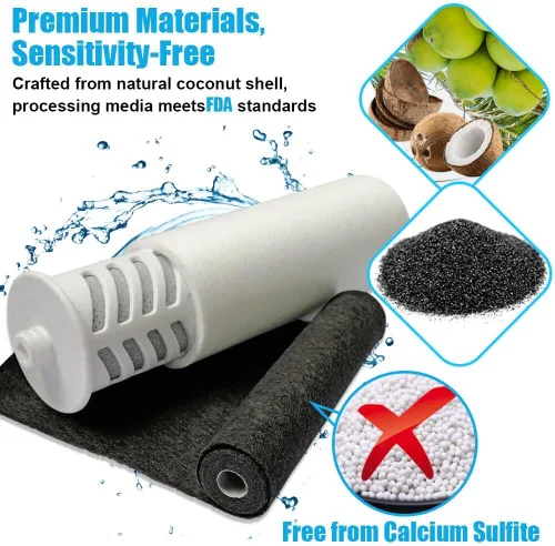 Miniatura 3 de Miniwell Sistema de filtro de ducha - Purifica el agua, reduce el agua dura y el cloro, suaviza la piel y el cabello Filtro de baño