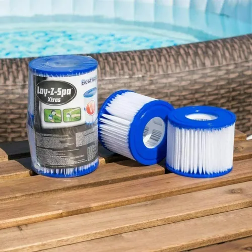 Miniatura 2 de Bestway Paquete de 12 cartuchos de filtro de spa Coleman tipo VI para Lay-Z-Spa 58323