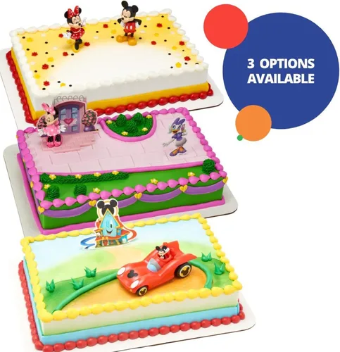Miniatura 6 de DecoSet® Disney Mickey Mouse y Minnie Mouse Set de Adornos para Pastel de 2 Piezas, Adornos para Pastel Duraderos de Plástico Seguro para Alimentos