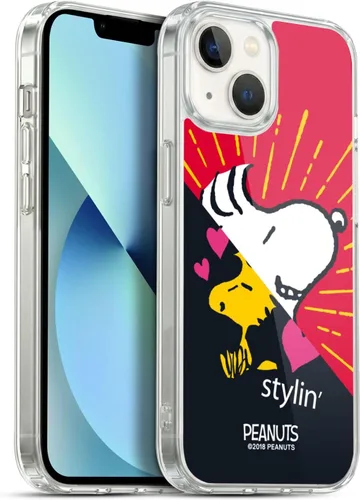 Miniatura 357 de Head Case Designs Funda de gel con licencia oficial de Peanuts Snoopy & Woodstock Halfs and Laughs [protección de grado militar] compatible