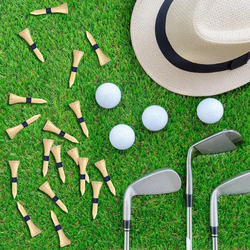 Miniatura 7 de Mudder Camisetas de golf a granel de bambú de madera para hombres, accesorios de pelotas de madera multicolor
