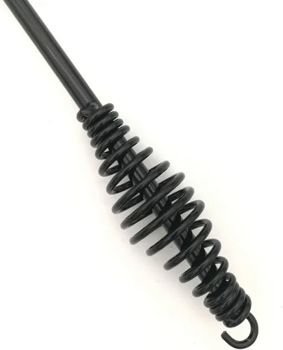Miniatura 5 de VASTOOLS - Martillo de soldadura con mango de resorte helicoidal, 10.5", cincel cónico y vertical, cepillo de alambre de 10" Negro