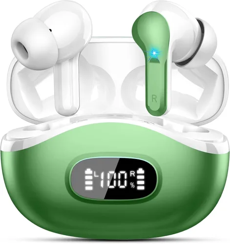 Miniatura 17 de Auriculares inalámbricos, auriculares Bluetooth 5.4 HiFi Stereo, auriculares con 4 micrófonos ENC con cancelación de ruido, auriculares Bluetooth