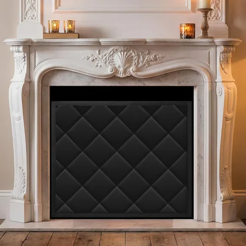 Miniatura 8 de Funda magnética para chimenea, manta bloqueadora de chimenea para pérdida de calor, tapón de chimenea para interiores con 12 imanes para marco