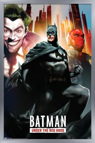 Miniatura 9 de Trends International DC Comics - Póster de pared de Batman con capucha roja, 14.725 x 22.375 pulgadas, versión enmarcada de madera de granero