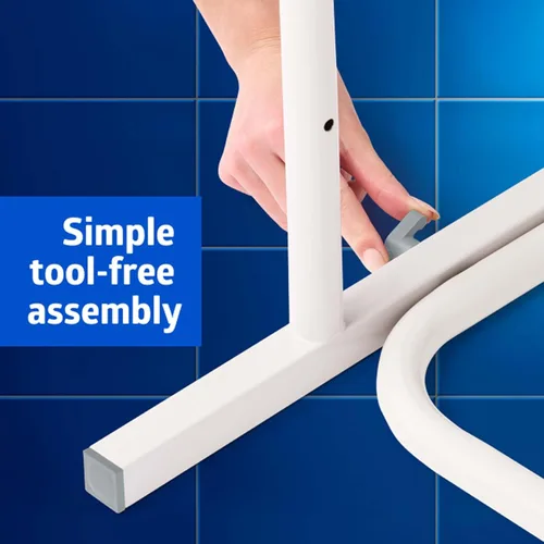 Miniatura 6 de Medline Riel de seguridad de inodoro independiente para baño, elevador de asiento de inodoro para personas mayores, base de riel de 26.5 pulgadas