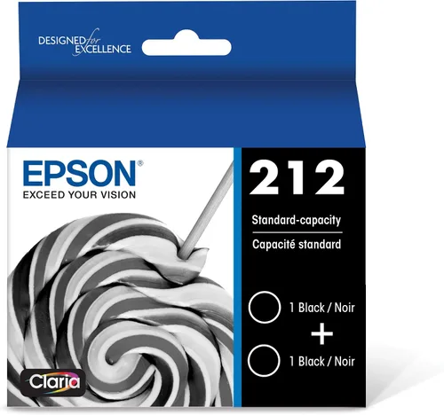 Miniatura 2 de Epson T212 Claria - Tinta de capacidad estándar negro doble y T212 Claria - Tinta de capacidad estándar negro - Cartucho (T212120-S) para impresoras