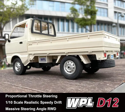 Miniatura 7 de WPL D12 Coche RC 1/10 RC Coche de Drift RTR Coche de Control Remoto, Camión Kei Crawler Todoterreno 2.4G con Acelerador Proporcional, Dirección