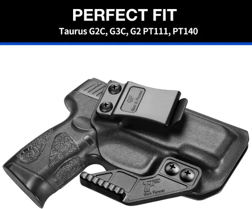 Miniatura 2 de Funda de polímero IWB Taurus G2C y G3C Adj. Cant y retención Cintura interior Compatible con Taurus G3C/ G2C/ G2S/ PT111/PT140 Garra B-Kydex