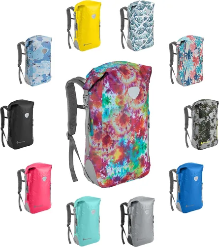 Miniatura 8 de Skog Å Kust BackSak Mochila impermeable de servicio pesado - Bolsa de equipo para deportes, viajes y más - Tamaños de 25 y 35 litros Teñido anudado