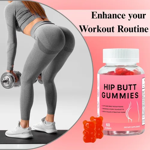 Miniatura 5 de Hip BBL - Gomitas para el cuerpo de las mujeres, mezcla de 60 gomitas de botín con vitamina C y zinc