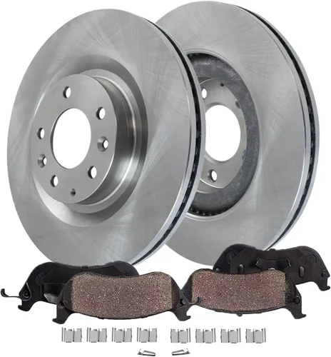 Miniatura 35 de Detroit Axle - Kit de freno trasero para Chevy Equinox Captiva Sport GMC Terrain Pontiac Torrent Saturn Vue Pinzas de freno de disco con soportes