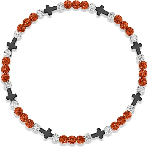 Miniatura 22 de Collar de béisbol con cuentas, cadena de cuerda deportiva ajustable con dije de cruz de béisbol, gran regalo de goteo de béisbol para jugadores