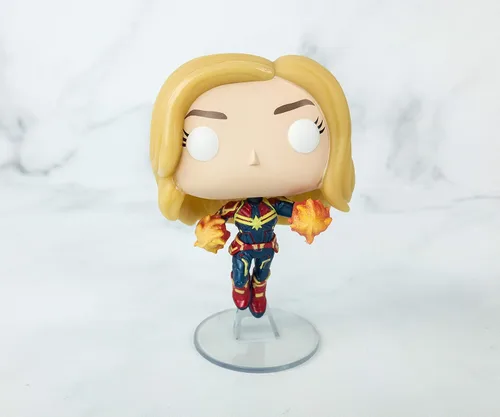 Miniatura 4 de POP! Funko Captain Marvel - Brilla en la oscuridad - Exclusivo de Collector Corps