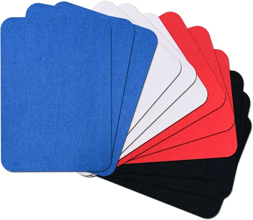 Miniatura 18 de 15 piezas de parches de tela de calidad premium para planchar por dentro y por fuera, adhesivo más fuerte, algodón, rojo, verde, azul, marrón