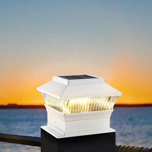 Miniatura 25 de 50 Lumen Luces Solares para Postes, 3 Modos Luces para Deck al Aire Libre, Valla, Tapa de Poste - 4x4 3.5x3.5 4.5x4.5 o 5.5x5.5, Luces LED