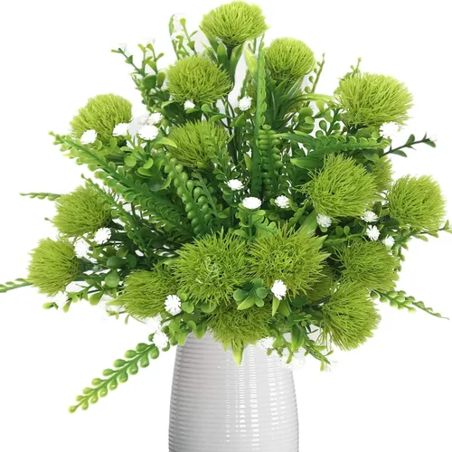Miniatura 13 de Flores artificiales de plástico para el aliento del bebé, gypsophila falsa para interiores y exteriores, corona de niña, ramo de novia, hogar