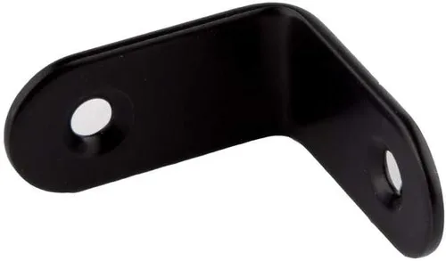 Miniatura 4 de Soporte de esquina, soporte de esquina en L de acero inoxidable negro resistente, soportes de ángulo de unión recta, soporte flotante para colgar