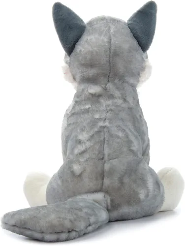 Miniatura 2 de The Petting Zoo Peluche de lobo gris, regalos para niños, animales salvajes del zoológico Onez, juguete de peluche jumbo de lobo gris de 20 pulgadas