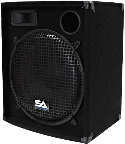 Miniatura 4 de Seismic Audio - Par de altavoces PA DJ de 15" de 600 vatios de audio PRO - Red eléctrica, monitores, bandas, karaoke, iglesias, bodas