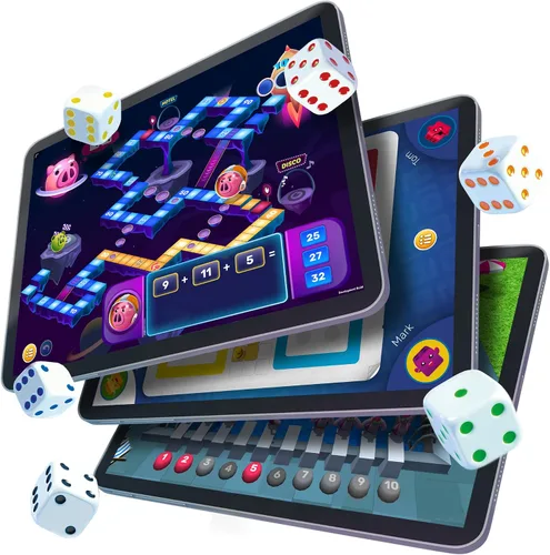Miniatura 6 de GoDice Paquete completo - 6 dados inteligentes conectados. Trae los mejores juegos de dados de todos los tiempos al siglo XXI. Juegos educativos
