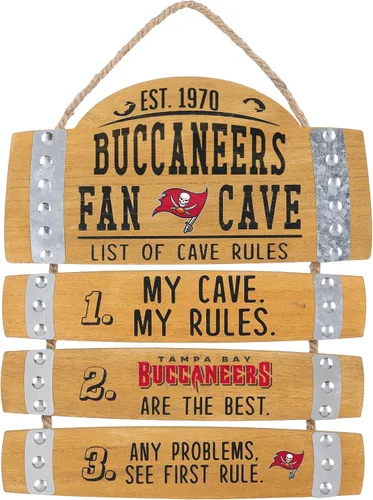 Miniatura 10 de FOCO Letrero colgante de pared con logotipo de equipo de la NFL