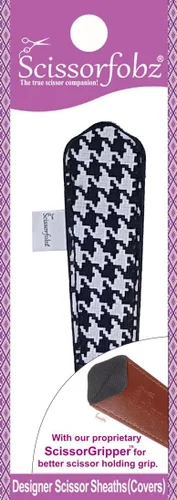 Miniatura 79 de Fundas protectoras para tijeras de diseñador, 4 unidades, tamaño surtido, diseño floral victoriano azul #4-304 Jardín floral victoriano azul
