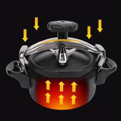 Miniatura 5 de Olla a presión de aluminio, olla a presión a prueba de explosiones para el hogar, olla a presión de gran capacidad para estufa de gas cocina