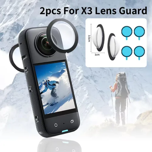 Miniatura 2 de JasonMighty para Insta360 X3 Kit de accesorios de protección Camera Case,Silicone Cover,Lens Guards,Screen Tempered Glass ,Provide full camera