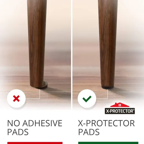 Miniatura 4 de Almohadillas antideslizantes X-Protector para muebles, 8 unidades de 1 1/2 pulgadas, pinzas de muebles de primera calidad, patas de goma