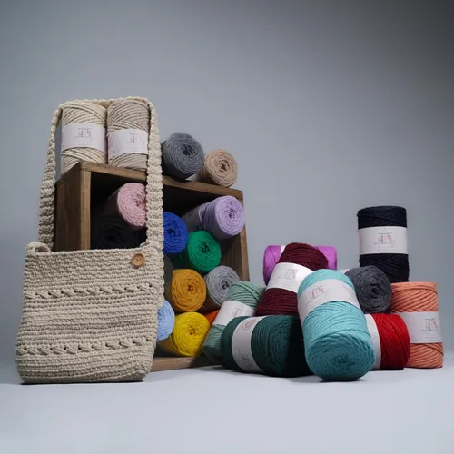 Miniatura 4 de Makromecity, 3 carretes de cordón de macramé de una hebra de 3 mm x 100 yardas (300 pies) de 3 mm de una hebra de cuerda de algodón natural
