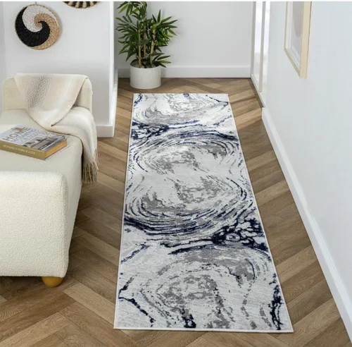 Miniatura 10 de LUXE WEAVERS Alfombra de área azul 2x3 con remolino de mármol