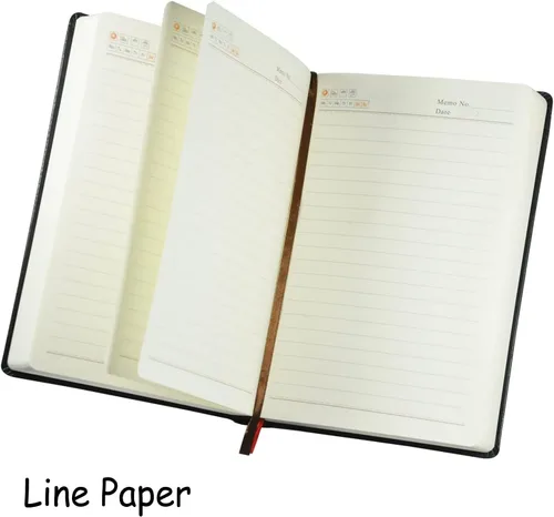 Miniatura 9 de SAYEEC Diario grueso A5 de 720 páginas, cuaderno grande de cuero con rayas, 360 hojas, cuaderno de escritura con bolígrafo, juego de regalo, diario