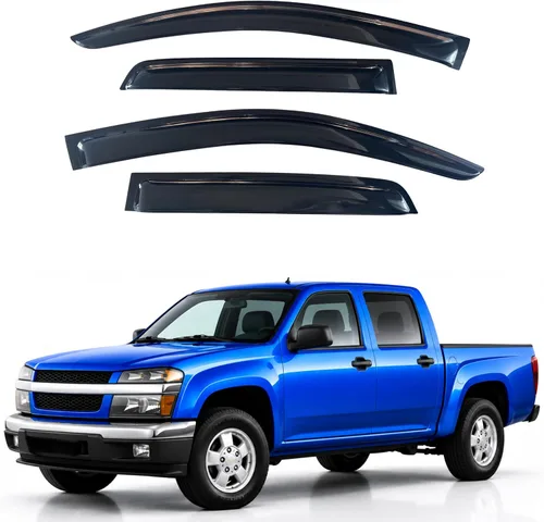 Miniatura 366 de IG - Visera para ventana para Ford Bronco y F150-F350 1980-1996, deflector lateral tipo cinta adhesiva, resistente, contra lluvia y viento