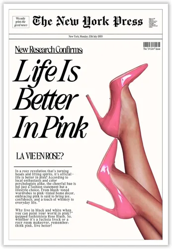 Miniatura 19 de Póster de pared de coqueta rosa de los años 70, diseño retro vintage de los años 70, póster estético de moda para habitación de adolescentes