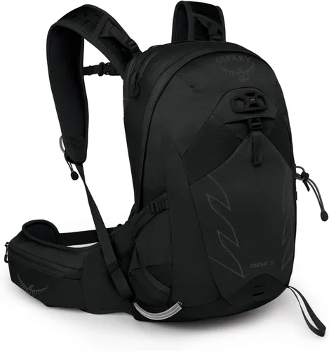 Miniatura 10 de Osprey Tempest 20L Mochila de senderismo para mujer con cinturón de cadera, color negro sigiloso, WM/L Negro (Stealth Black)