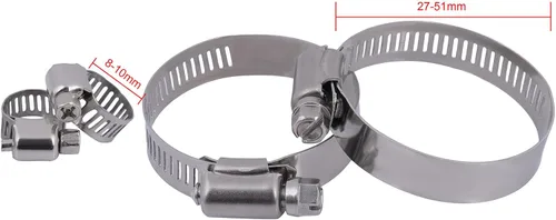Miniatura 2 de SCITOO 2443 PA16/AT Radiador x 1+ abrazadera de manguera de 8MM-10MM x 2 30MM-50MM *2 Fit 2002-2006 para Honda para CR-V 2.4L 2003-2006 para Honda