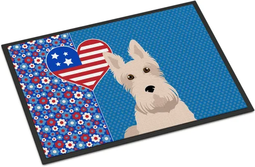 Miniatura 73 de Caroline's Treasures WDK5119JMAT Airedale Terrier USA - Tapete para interiores o exteriores, 24 x 36 pulgadas, tapete para puerta delantera