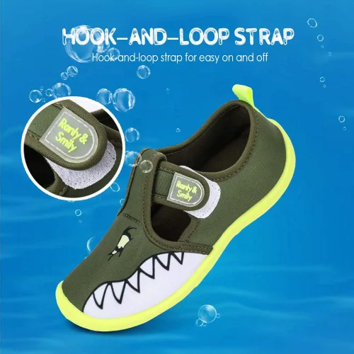 Miniatura 5 de nerteo Zapatos acuáticos para niños y niñas, para playa, natación, piscina, parque acuático y niños pequeños