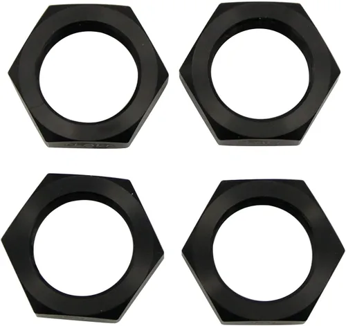 Miniatura 2 de FLMLF Juego de tuercas de rueda de aluminio para 1/5 escala Hpi RV Km Baja 5b RC piezas de automóvil (negro)