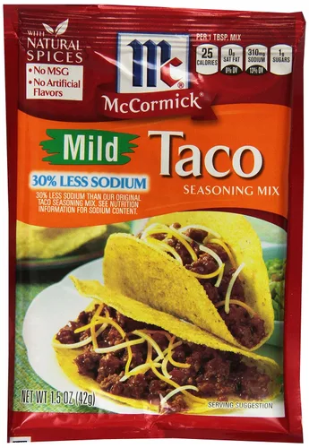 Miniatura 7 de McCormick Mezcla de condimentos Taco 30% menos de sodio, 1.25 onzas (paquete de 12)