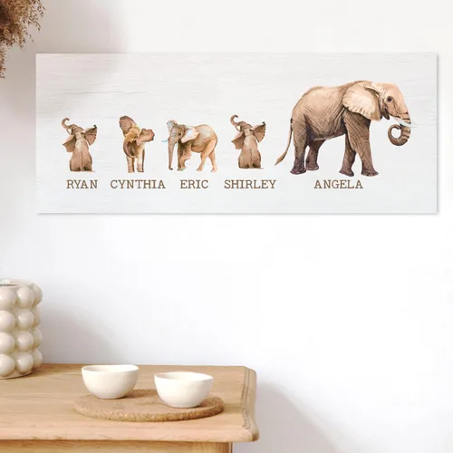 Miniatura 12 de Regalos para el día de la madre para mamá, letrero personalizado con nombres de niños, grabado, 4 colores, 11 x 5, regalos personalizados