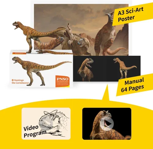 Miniatura 3 de PNSO Modelos de dinosaurios prehistóricos (36 Domingo The Carnotaurus)