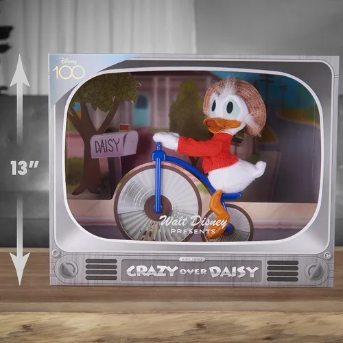 Miniatura 4 de Disney 100 años de maravilla Walt Disney presenta “Loco por Daisy” Pato Donald de peluche coleccionable, juguetes para niños de 5 años en adelante