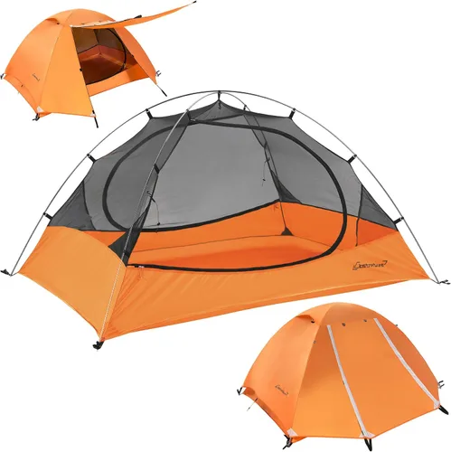 Clostnature Tienda de campaña ligera para mochileros, 1/1.5/2/3/4/6 personas, tienda de campaña ultraligera e impermeable, tienda de campaña de 3