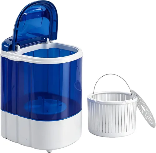 SUPER DEAL Lavadora Portátil, Lavadora Pequeña de Tina Individual 5.7 lbs de Capacidad de Lavado para Apartamentos, Dormitorios, Viajes, RV,