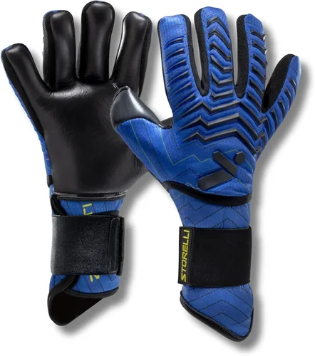 Miniatura 9 de Guantes de portero Storelli Electric, protección de mano de alto impacto con 5 espinas de dedo extraíbles y correa de muñeca Negro Cargo