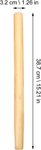 Miniatura 6 de 4 piezas de mango de pala de madera de repuesto manijas de madera antideslizante mango de madera dura jardinería hoces